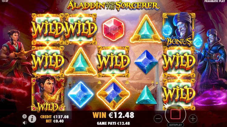 Aladdin and the Sorcerer play demo mode