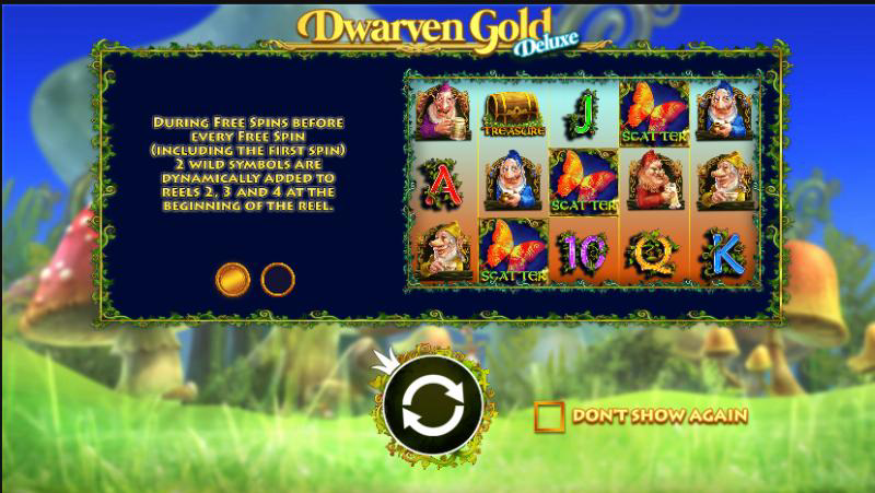 Dwarven Gold Deluxe Slot free spins