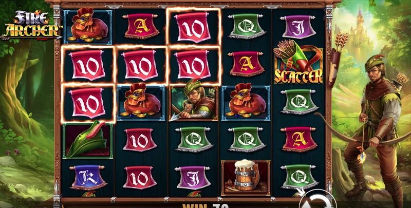Fire Archer Online Slot symbols