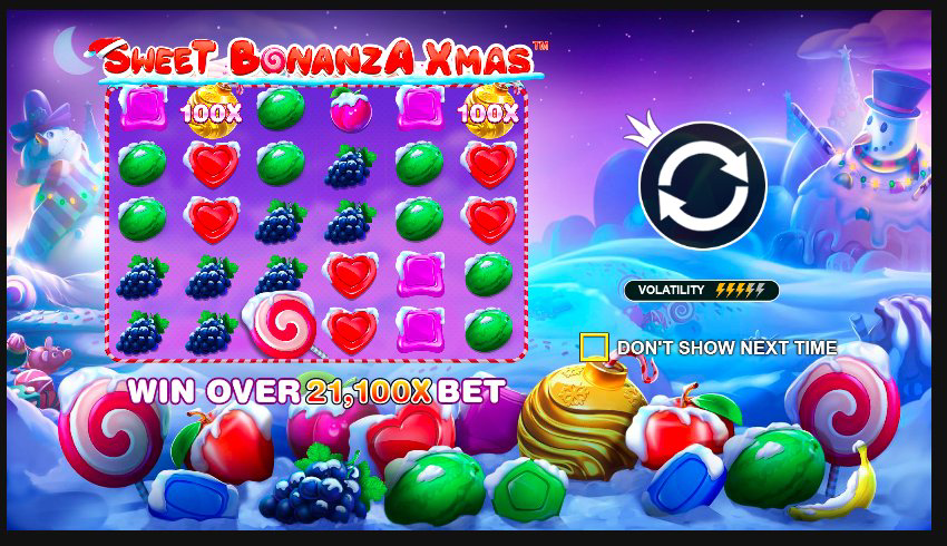 Sweet Bonanza Xmas Slot win