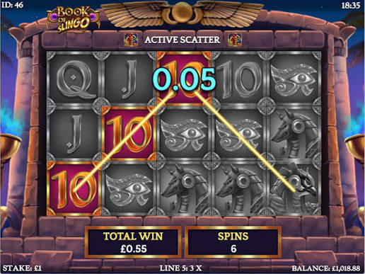 Book of Slingo Slot by Gaming Realms