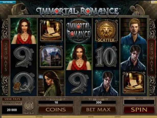 Immortal Romance Online Slot by Microgaming