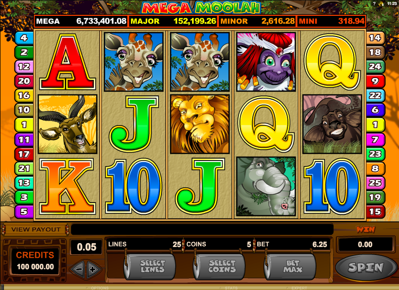 Mega Moolah Slot by Microgaming