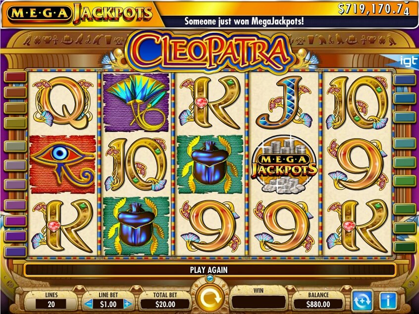 MegaJackpots Cleopatra Slot Machine by IGT