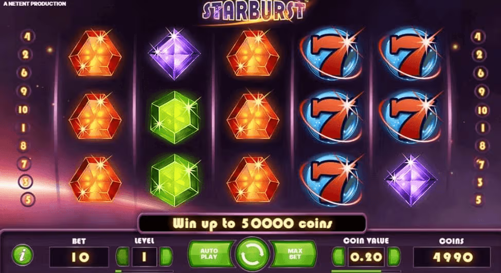 Starburst Slot Machine by NetEnt